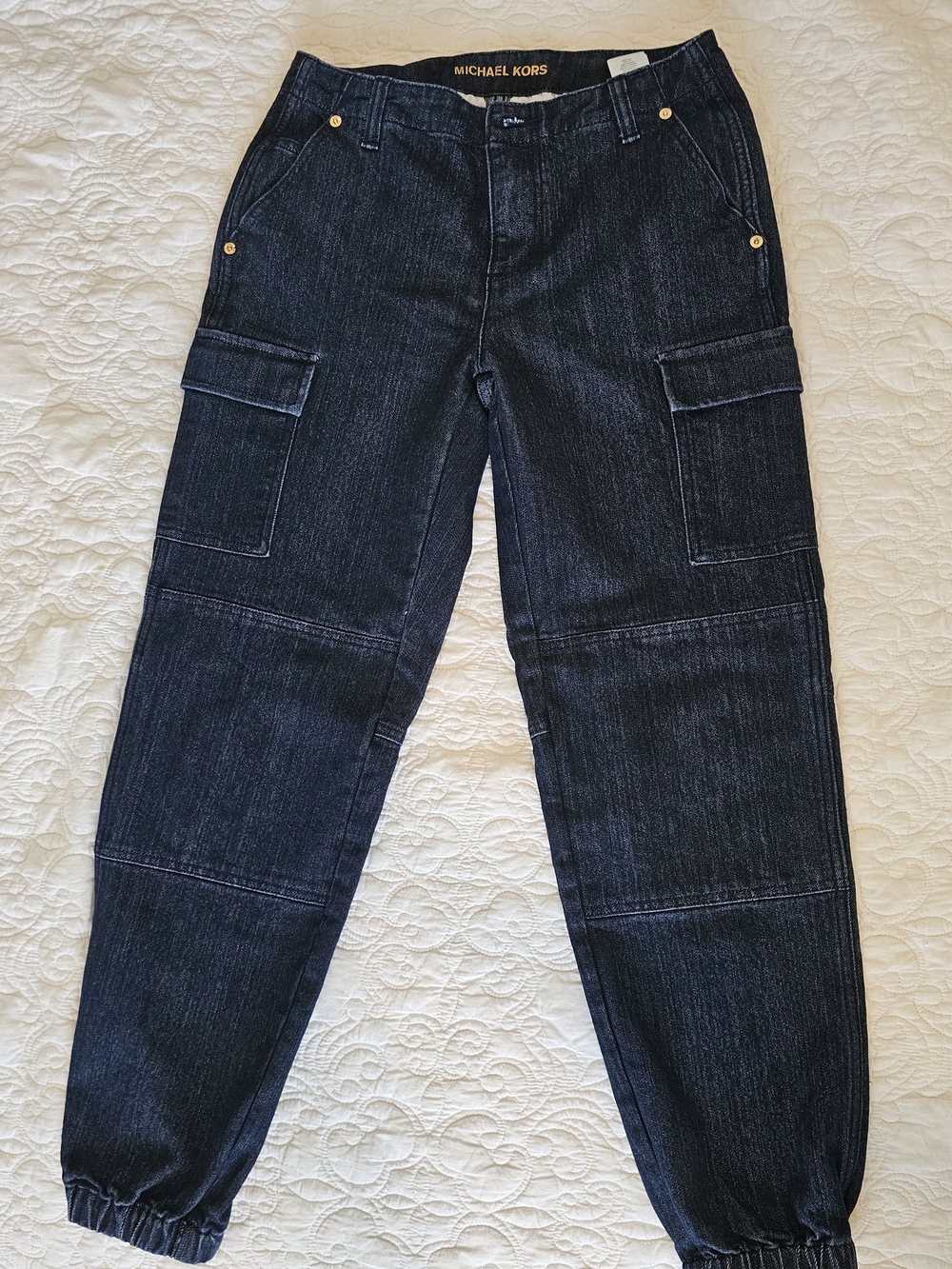 Michael Kors Dark Blue Cargo Jeans